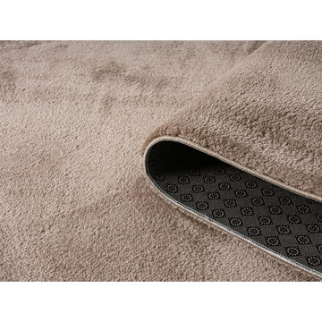 Washable Comfy Plain CMF00 Dark Beige Round Rug-Desire Rugs-Rug Love - The Most Loved Rug Store